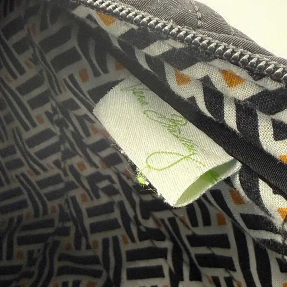 Vera Bradley Black Quilted Medium Sized Backpack